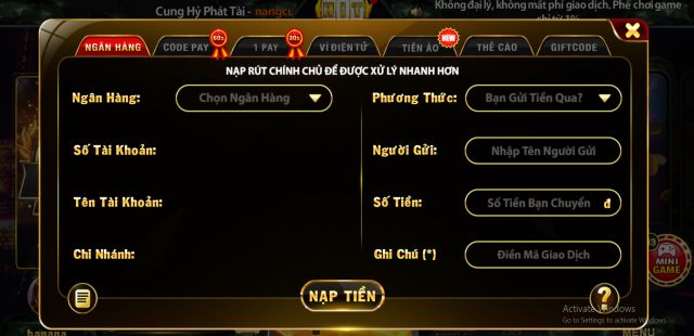 Có thể rút tiền từ Hit20 Vin hay không?