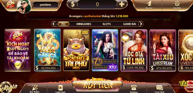 Sự đa dạng trong hệ thống game tại SunWin